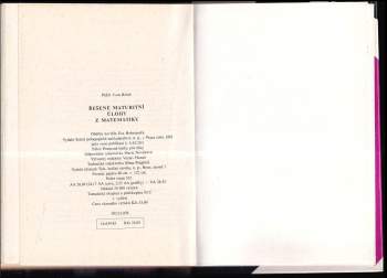 Ivan Bušek: Řešené maturitní úlohy z matematiky