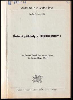 František Vaníček: Řešené příklady z elektroniky 1