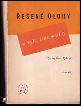 Vladimír Ryšavý: Počátky vyšší matematiky v řešených úlohách