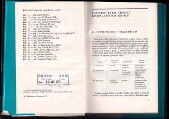 Karel Pavelka: Řešení komplexních úkolů v řídící praxi