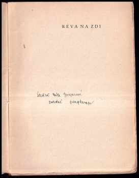 Josef Knap: Réva na zdi