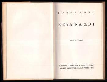 Josef Knap: Réva na zdi