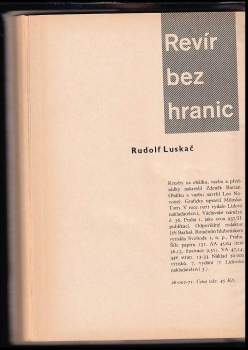 Rudolf Luskač: Revír bez hranic