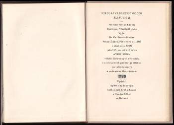 Nikolaj Vasil'jevič Gogol‘: Revisor