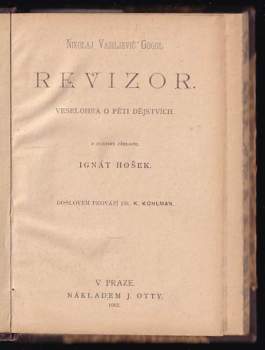 Nikolaj Vasil'jevič Gogol‘: Revizor