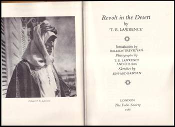 T. E Lawrence: Revolt in the Desert