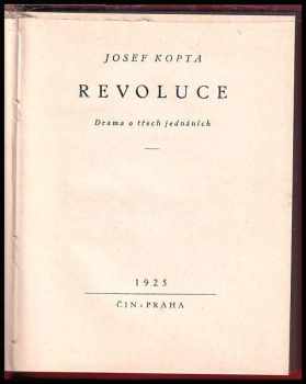 Josef Kopta: Revoluce