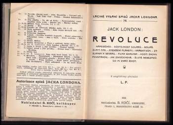 Jack London: Revoluce