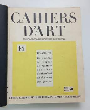 Pablo Picasso: Revue Cahiers d'Art 10. Année. N° 1-10. ROČNÍK X. 1935