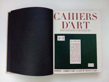 Pablo Picasso: Revue Cahiers d'Art 12. Année N° 1-10. ROČNÍK 12. 1937