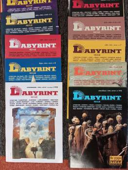 Joachim Dvořák: Revue Labyrint, KONVOLUT ROČNÍKŮ 1994-1996, Čísla 1-4, 6-10/1994 + 1-10/1995 + 1, 2, 4-6/1996