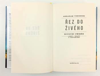 Abraham Verghese: Řez do živého