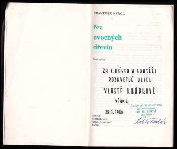 František Kyncl: Řez ovocných dřevin