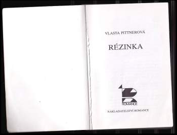 Vlasta Pittnerová: Rézinka