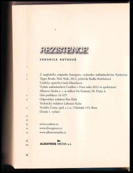 Veronica Roth: KOMPLET Veronica Roth 3X Aliance + Rezistence + Divergence