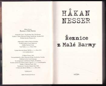 Håkan Nesser: Řeznice z Malé Barmy