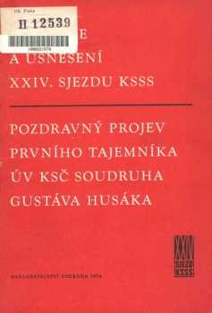 Rezoluce a usnesení XXIV. sjezdu KSSS