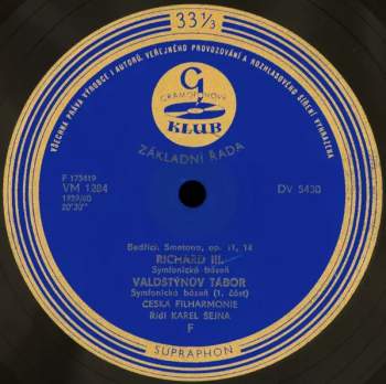 The Czech Philharmonic Orchestra: Richard III. / Valdštýnův Tábor / Hakon Jarl (Symfonické Básně Op. 11, 14, A 16)