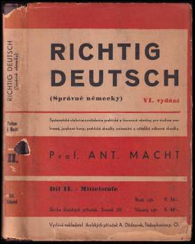 Antonín Macht: Richtig deutsch