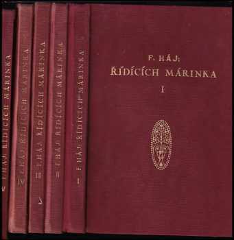 Řídících Márinka - Felix Háj (1937, Tiskem a nákladem Občanské tiskárny) - ID: 2341231
