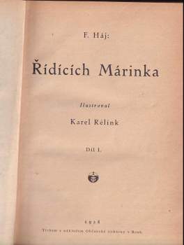Felix Háj: Řídících Márinka