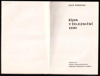 Jack Kerouac: Říjen v železniční zemi