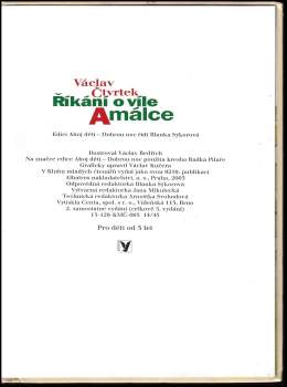 Václav Čtvrtek: Říkání o víle Amálce