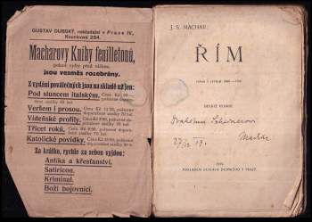 Josef Svatopluk Machar: Řím