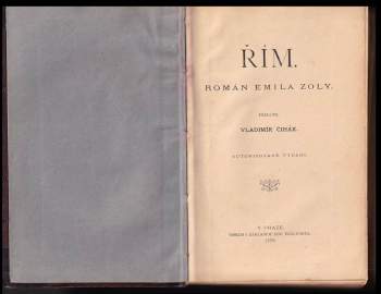 Émile Zola: Řím