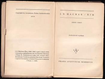 Josef Svatopluk Machar: Řím