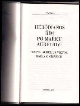 Héródianos: Řím po Marku Aureliovi