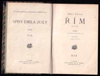 Émile Zola: Řím - Rome