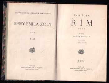 Émile Zola: Řím = (Rome)