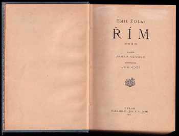 Émile Zola: Řím