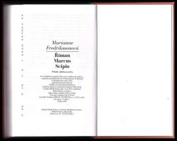 Marianne Fredriksson: Říman Marcus Scipio