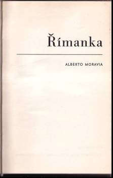 Alberto Moravia: Římanka