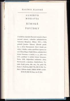 Alberto Moravia: Římské povídky