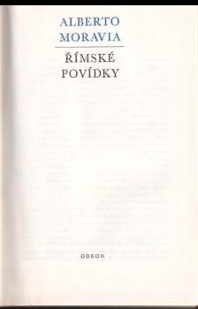 Alberto Moravia: Římské povídky