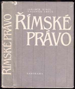 Jaromír Kincl: Římské právo