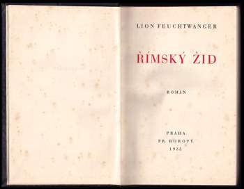 Lion Feuchtwanger: Římský žid