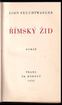 Lion Feuchtwanger: Římský žid