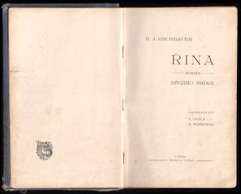Rudolf Jaroslav Kronbauer: Řina