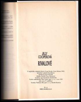 Jilly Cooper: Rivalové