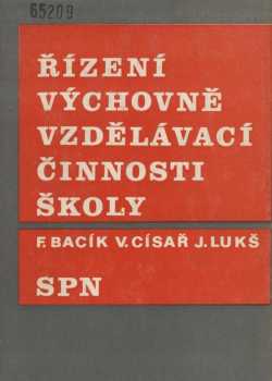 Řízení výchovně vzdělávací činnosti školy