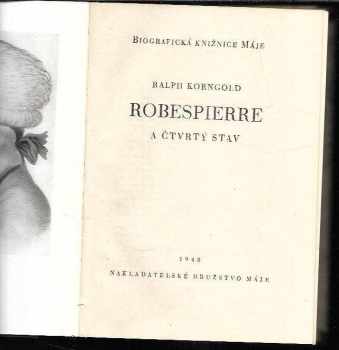 Ralph Korngold: Robespierre a čtvrtý stav
