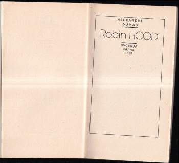 Alexandre Dumas: Robin Hood