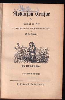 Daniel Defoe: Robinson Crusoe