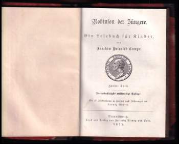 Joachim Heinrich Campe: Robinson der Jüngere - Ein Lesebuch fur Kinder von Joachim Heinrich Campe - Erster ud Zqeiter Theil