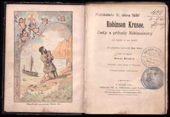 Karl Rudolf Oskar Höcker: Robinson Krusoe : cesty a příhody Robinsonovy na zemi i na moři