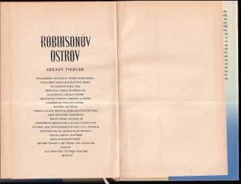 Arkady Fiedler: Robinsonův ostrov